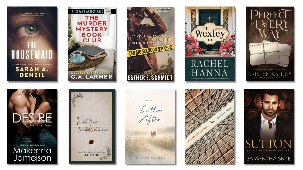 March 2026 Top 10 Fiction Book Covers