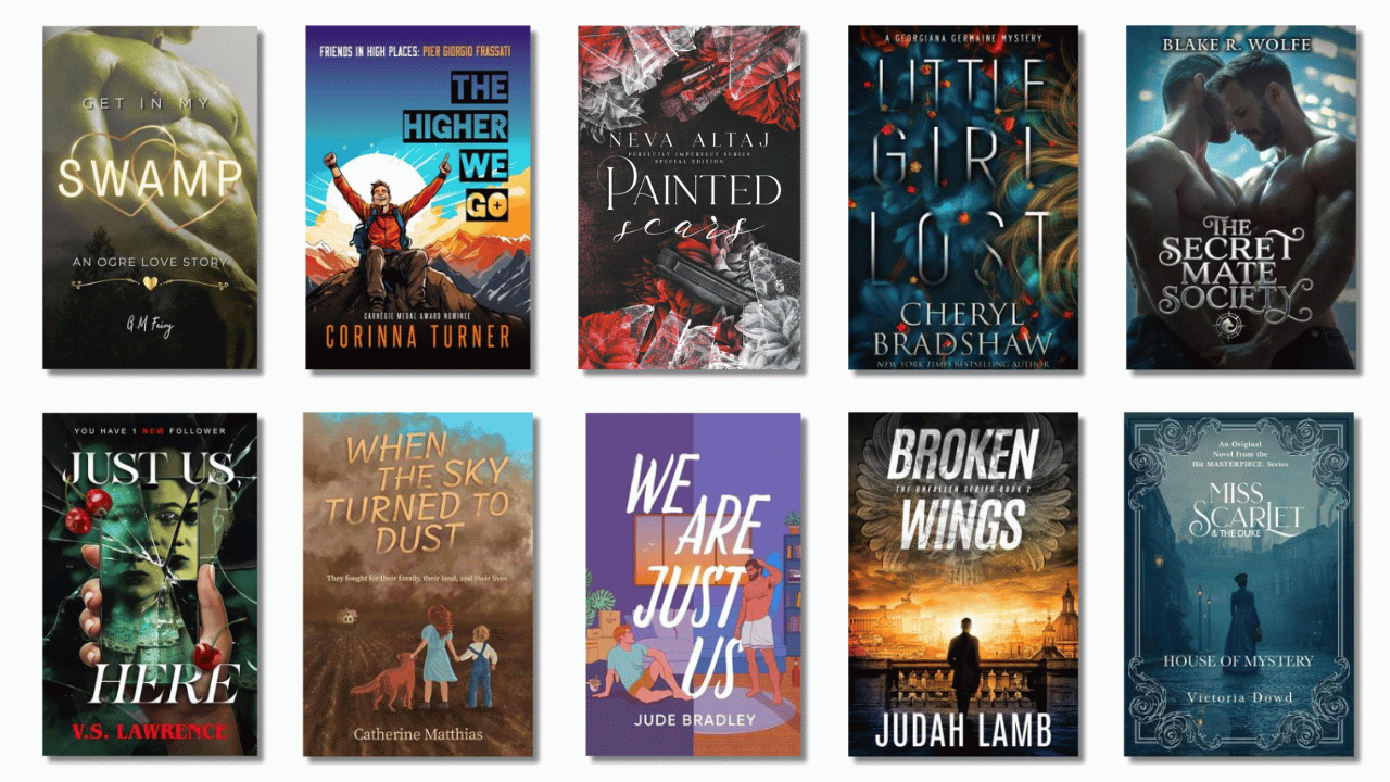 July 2026 Top 10 Fiction Print Book Covers