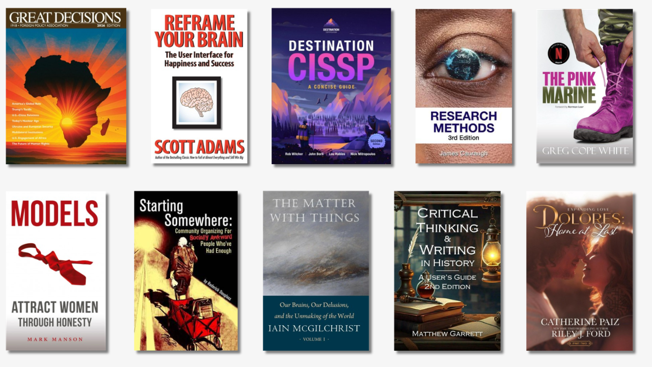 January 2026 Top 10 Nonfiction Book Covers