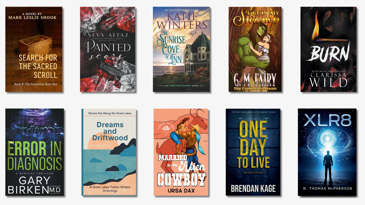 January 2025 Top 10 Fiction Print Book Covers