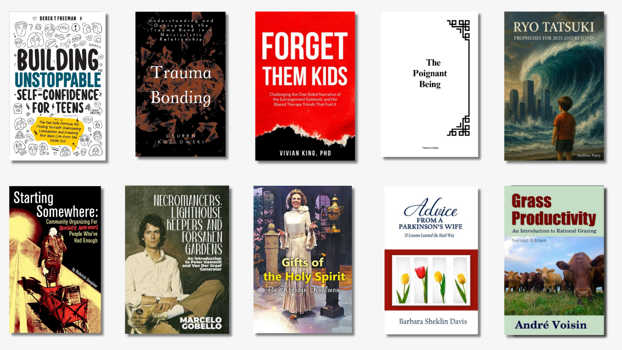 January 2025 Top 10 NonFiction Print Book Covers
