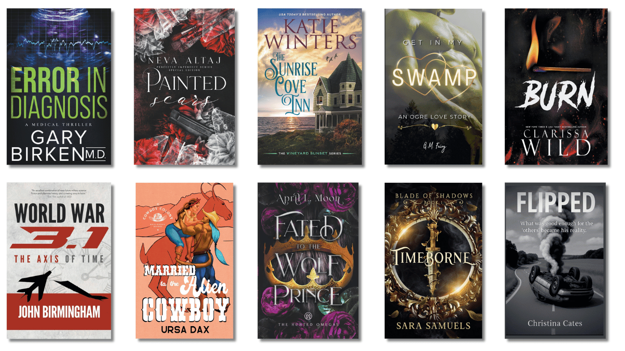 January 2025 Top 10 Fiction Print Book Covers