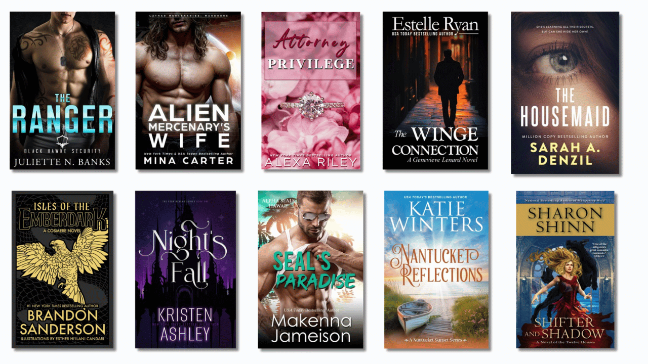 January 2025 Top 10 Fiction Book Covers