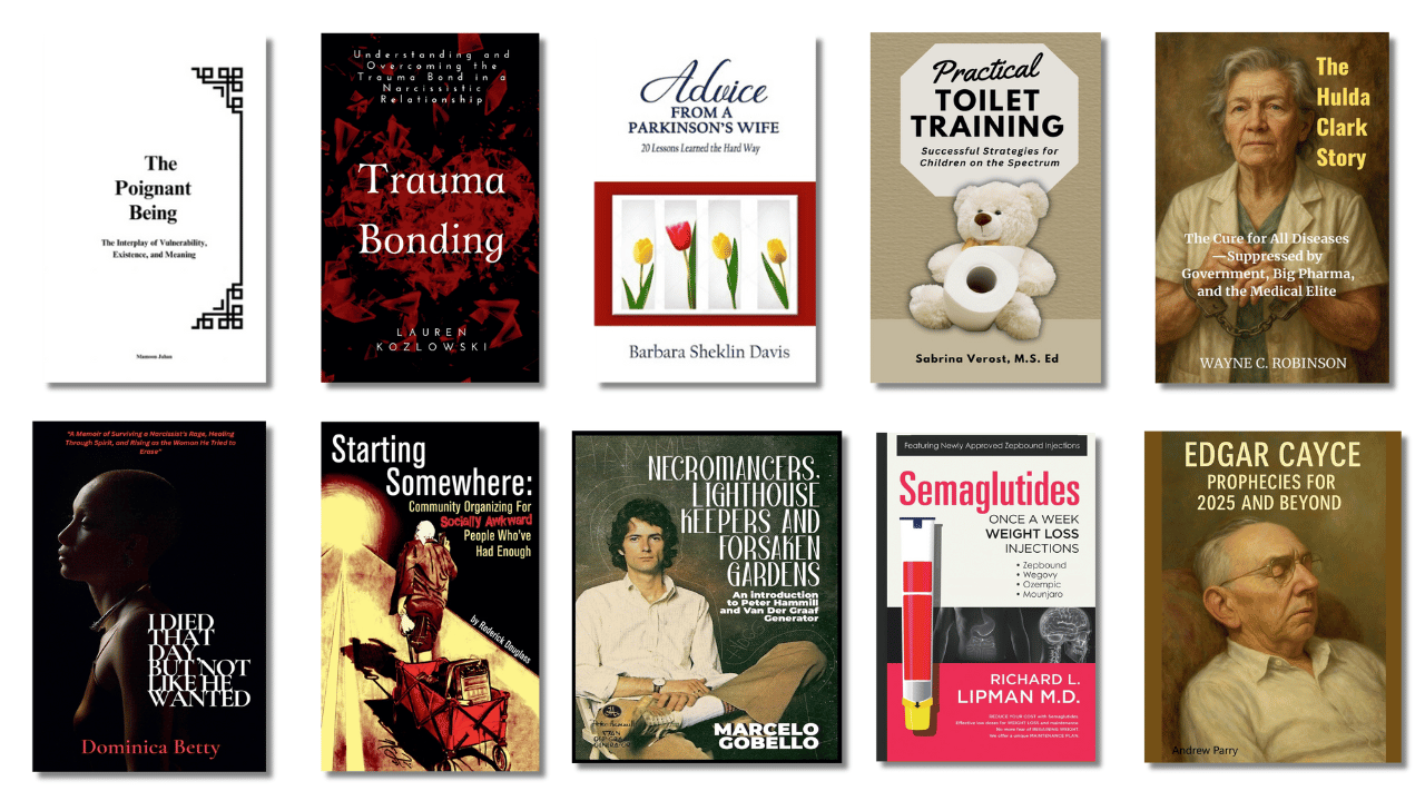 January 2025 Top 10 NonFiction Print Book Covers